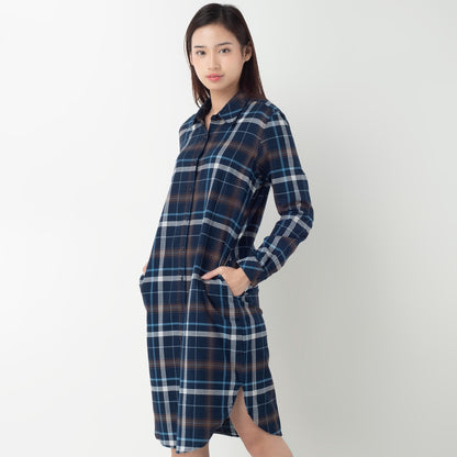 Benhill Kemeja Couple Flannel Kotak Biru 0712-11335-27074-11333