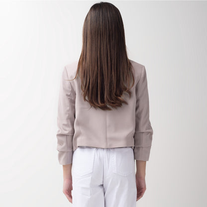 Benhill "Nayeon" Blazer Kerja / Outer Wanita Premium  Lengan Serut  Dusty Pink 798-39J99