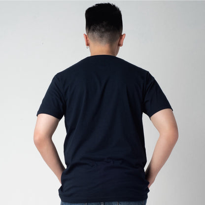Benhill Kaos Grafis Katun 30s Combed Lengan Pendek Dark Navy 301-55368