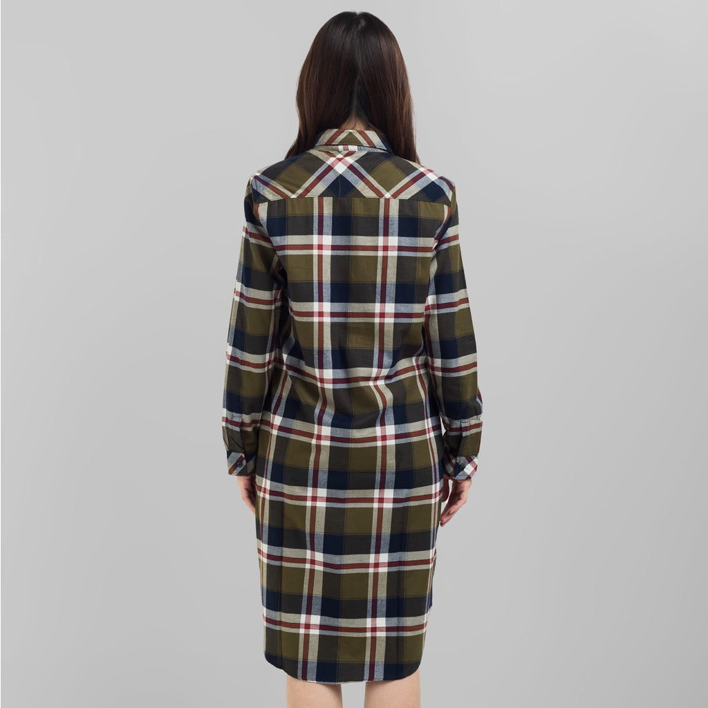 Benhill Kemeja Tunik Couple  Flannel Kotak Hijau 0727-11735-28075-11733