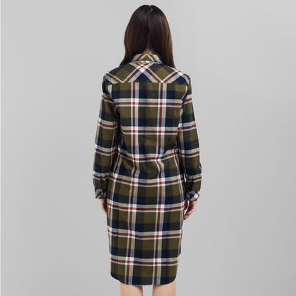 Benhill Kemeja Tunik Couple  Flannel Kotak Hijau 0727-11735-28075-11733