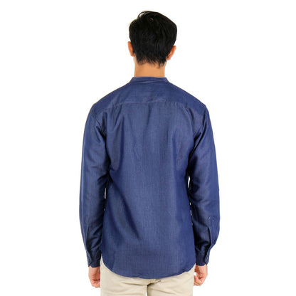 Benhill Kemeja Koko Pria Denim Lengan Panjang Navy Blue 24757-24758-79309