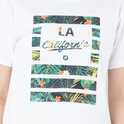 Benhill T-shirt Kaos Wanita Grafis Katun 24s Combed Lengan Pendek Putih 604-35186