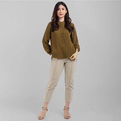 Benhill "Yena" Tops Kemeja Wanita Brown 811-39A78