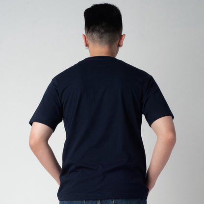Benhill T-shirt Grafis Katun 30s Combed Lengan Pendek Navy 418-15368