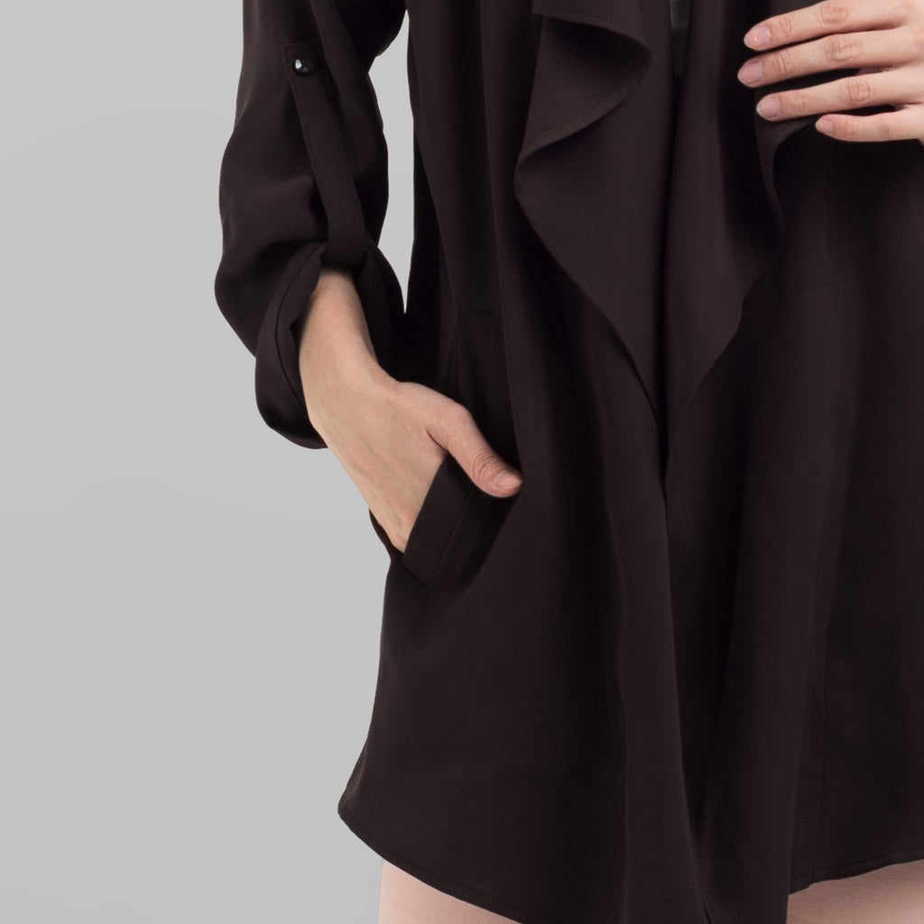 Benhill Cardigan "Chul" Wanita Lengan Panjang Brown 835-39599