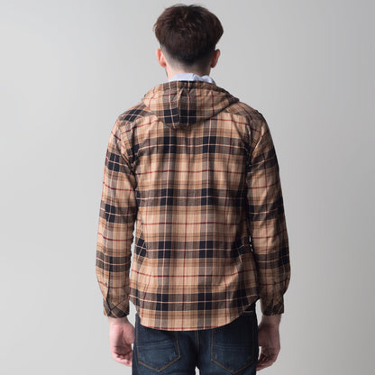 Benhill Hoodie Flannel Kotak Coklat 63-11538