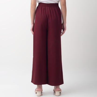 Benhill "MORAE" Celana Wanita Pinggang Karet Maroon 724-39F95