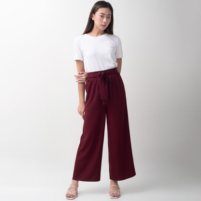 Benhill "MORAE" Celana Wanita Pinggang Karet Maroon 724-39F95