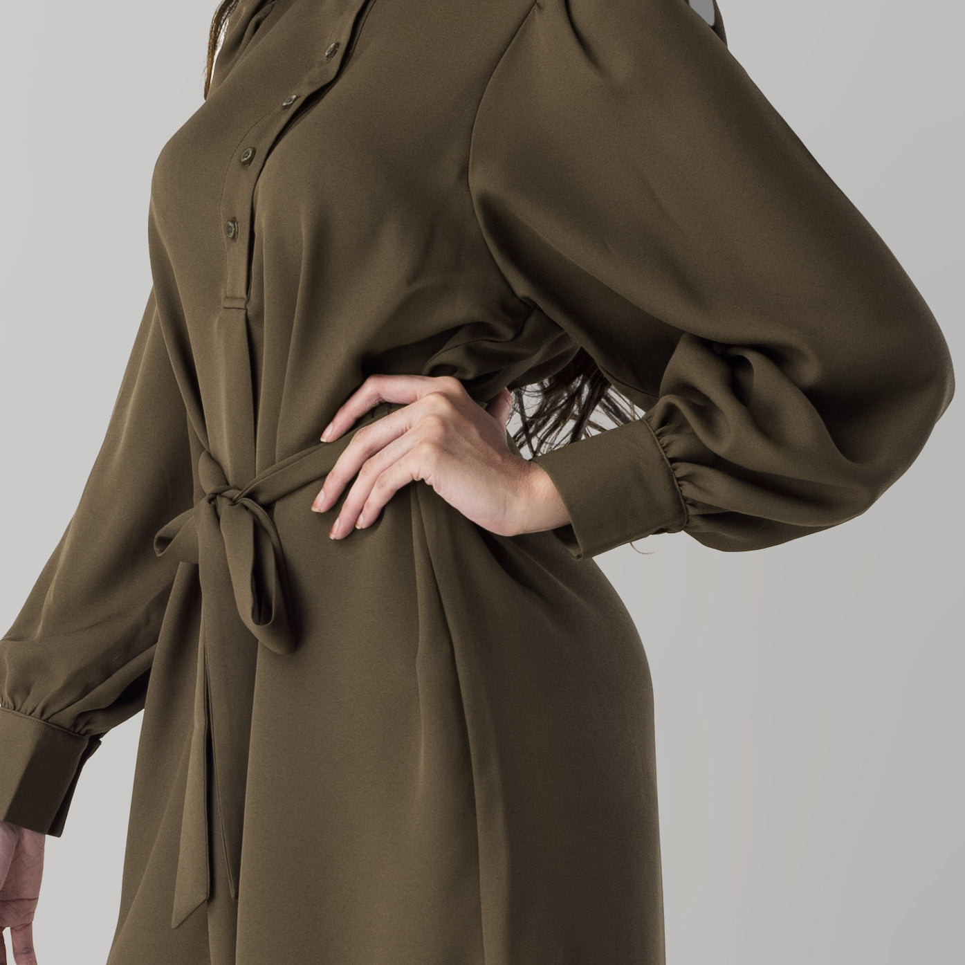 Benhill "Mira" Dress Tunik Wanita Hijau Army 825-39E77