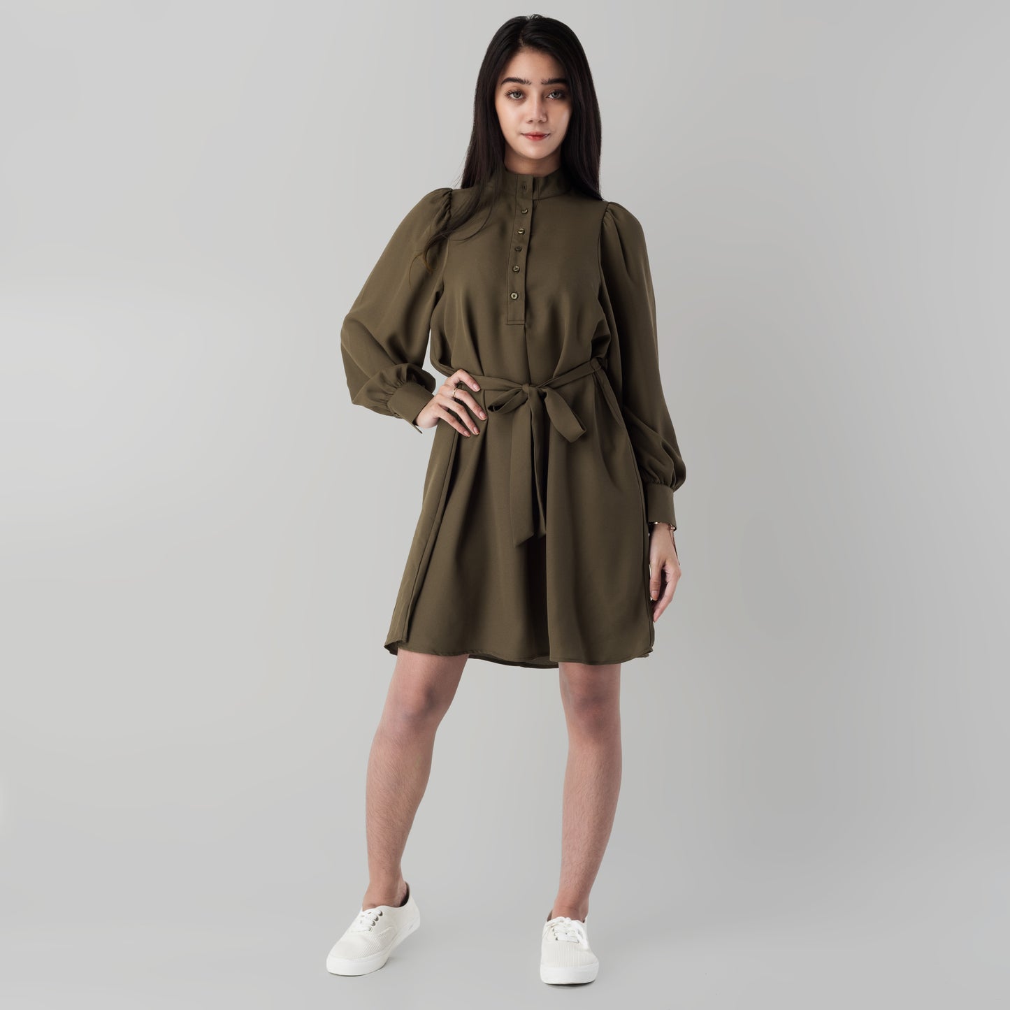 Benhill "Mira" Dress Tunik Wanita Hijau Army 825-39E77