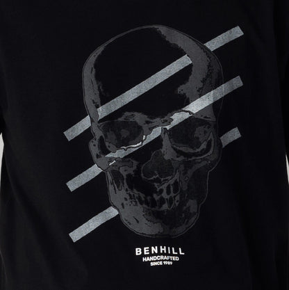 Benhill Kaos Grafis Katun 30s Combed Lengan Pendek Hitam 394-39268