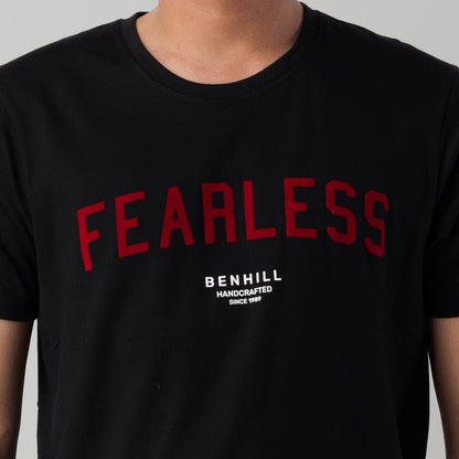 Benhill Kaos Grafis Katun 30s Combed Lengan Pendek Black 396-39268