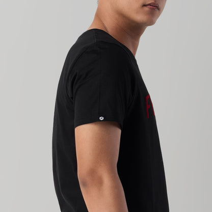 Benhill Kaos Grafis Katun 30s Combed Lengan Pendek Black 396-39268