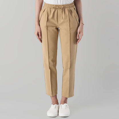 Benhill "Dalmi" Celana Casual Wanita Pinggang Karet Camel Brown 861-39T96