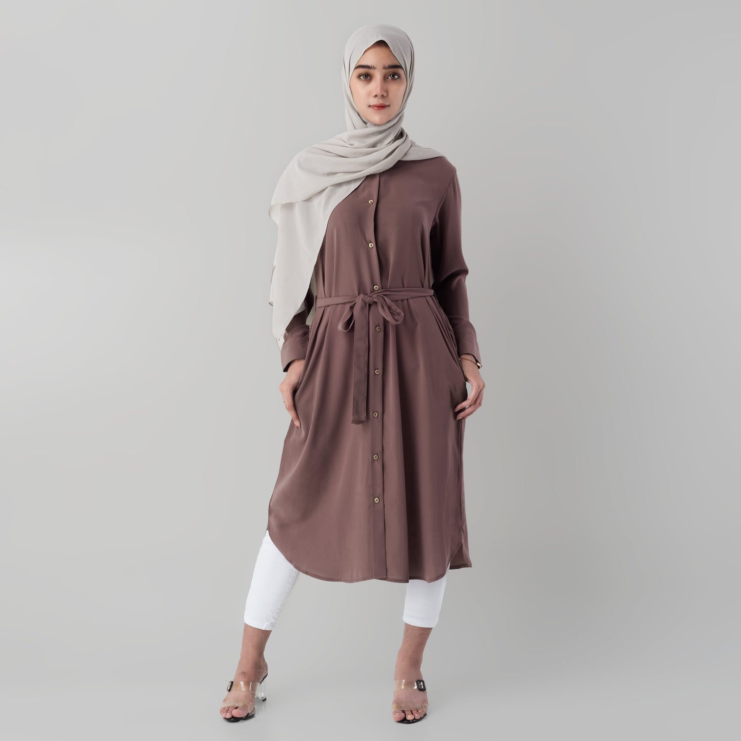 Benhill "Yena" Dress Tunik Wanita Rose Taupe 875-3980B