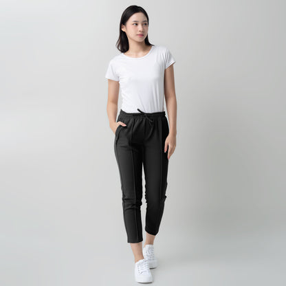 Benhill "Dalmi" Celana Casual Wanita Pinggang Karet Dark Grey 931-29P96