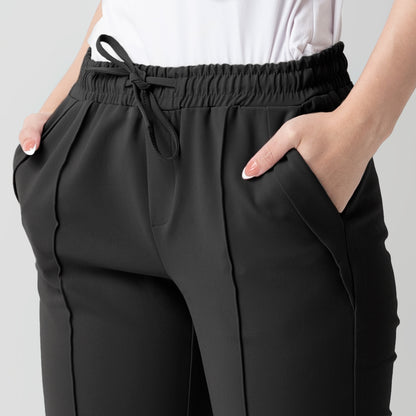 Benhill "Dalmi" Celana Casual Wanita Pinggang Karet Dark Grey 931-29P96