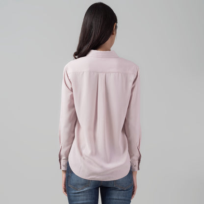 Benhill Kemeja Wanita " Mina" Tops Lengan Panjang Dusty Pink 999-29J0O