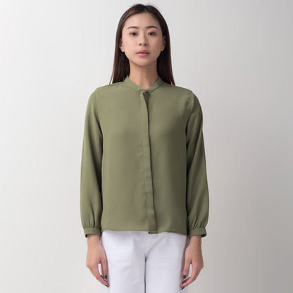 Benhill "Yena" Tops Kemeja Wanita Army 745-39H78