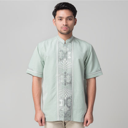 Benhill Taqwa Koko Bordir Pria Lengan Pendek Mint 2394-95-96-32708