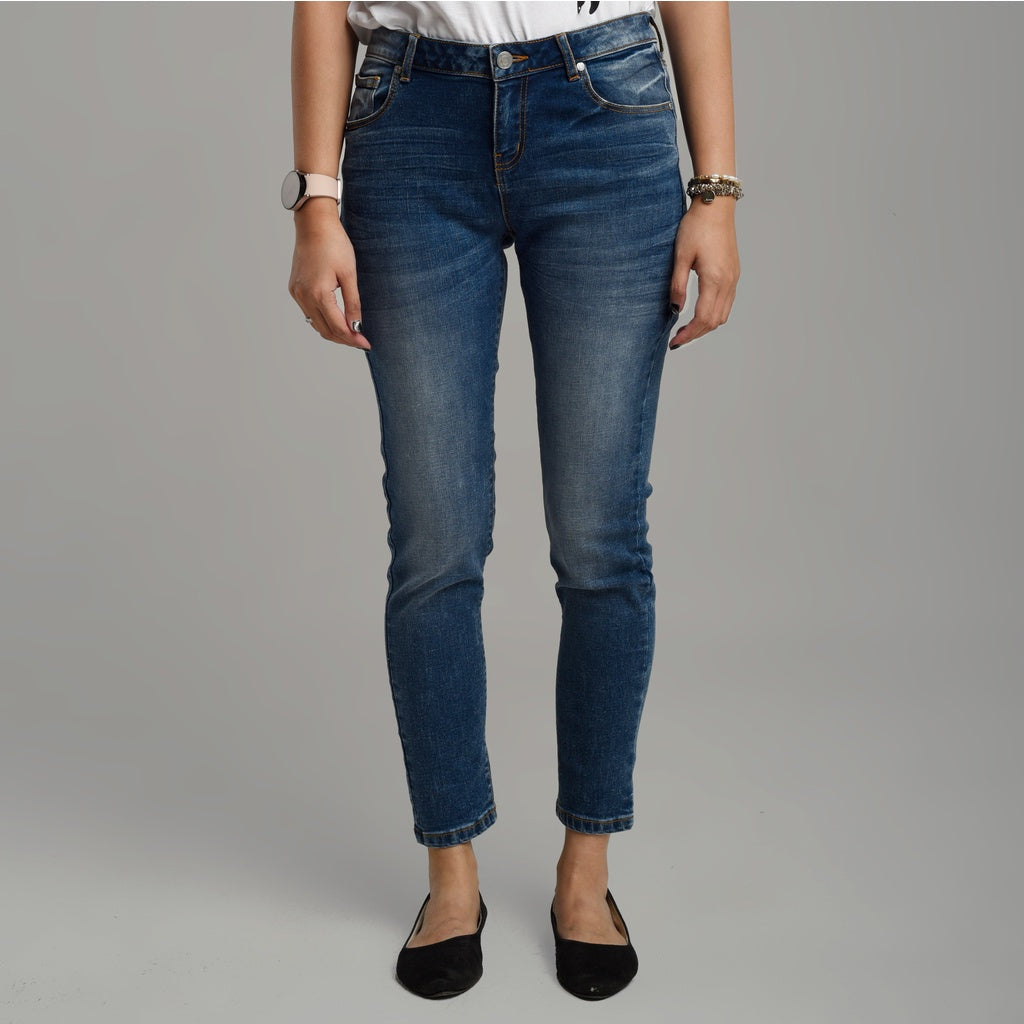 Benhill Celana Panjang Wanita Denim Skinny Medium Blue A113-A114-3230K