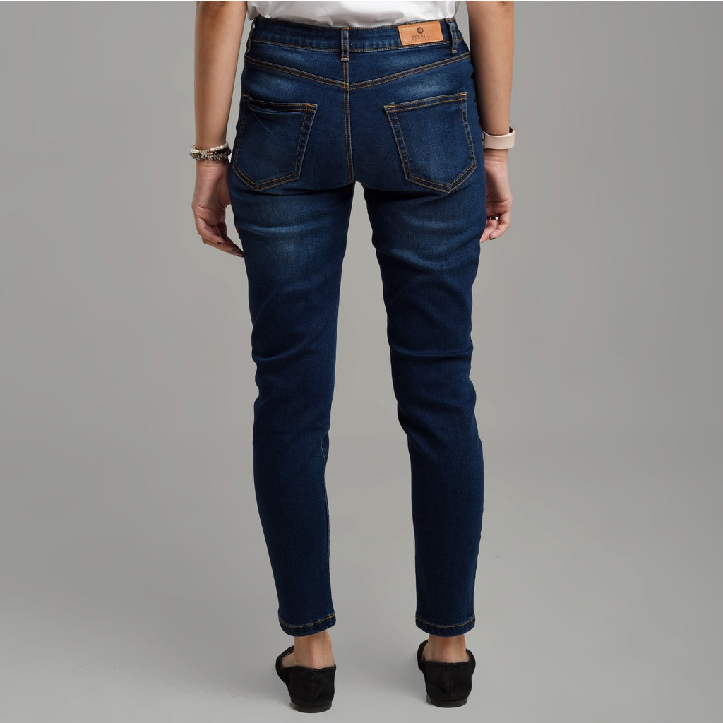 Benhill Celana Panjang Wanita Denim Skinny Dark Blue A109-A110-3230K