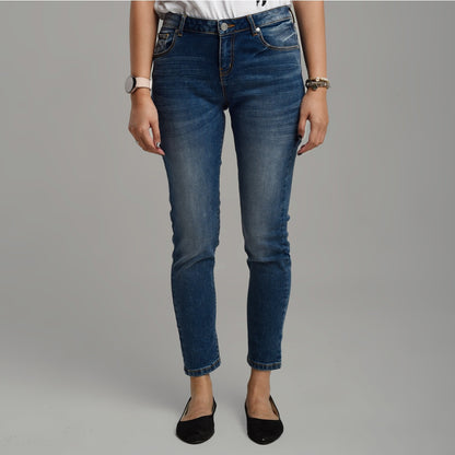 Benhill Celana Panjang Wanita Denim Skinny Medium Blue A113-A114-3230K
