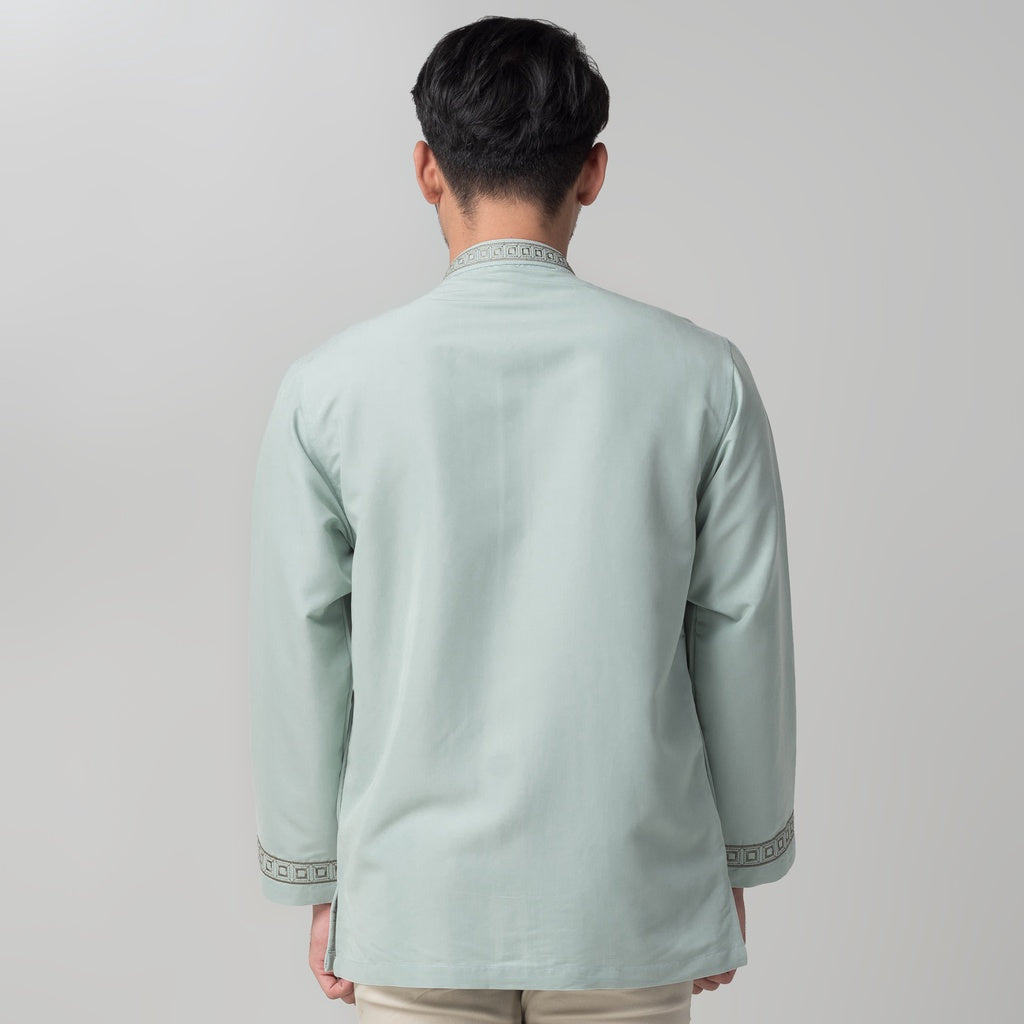 Benhill Taqwa Koko Bordir Pria Lengan Panjang Mint 2391A-2392A-2393A-32707