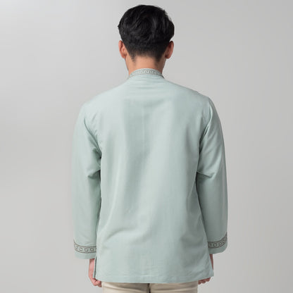 Benhill Taqwa Koko Bordir Pria Lengan Panjang Mint 2410-32707