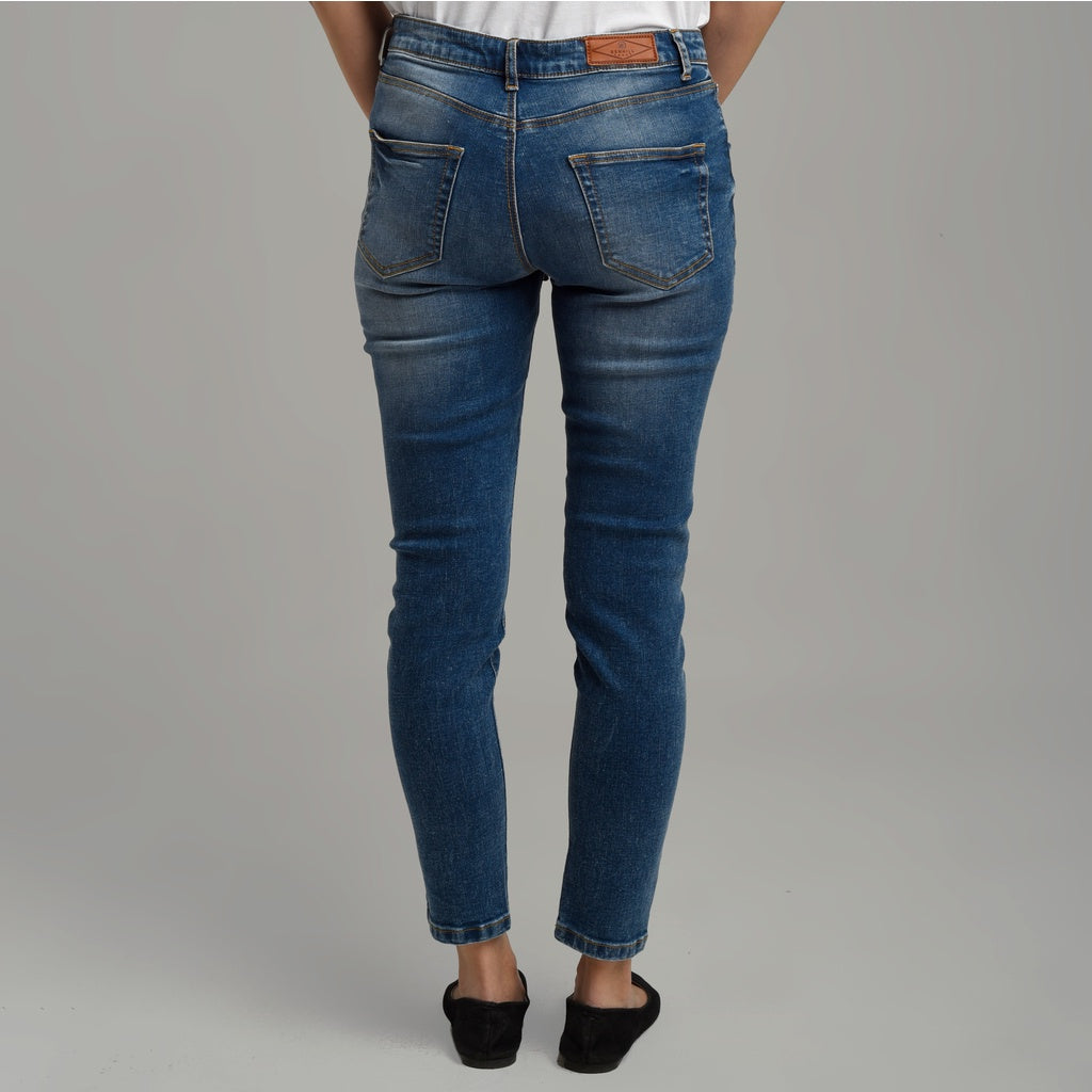 Benhill Celana Panjang Wanita Denim Skinny Medium Blue A113-A114-3230K