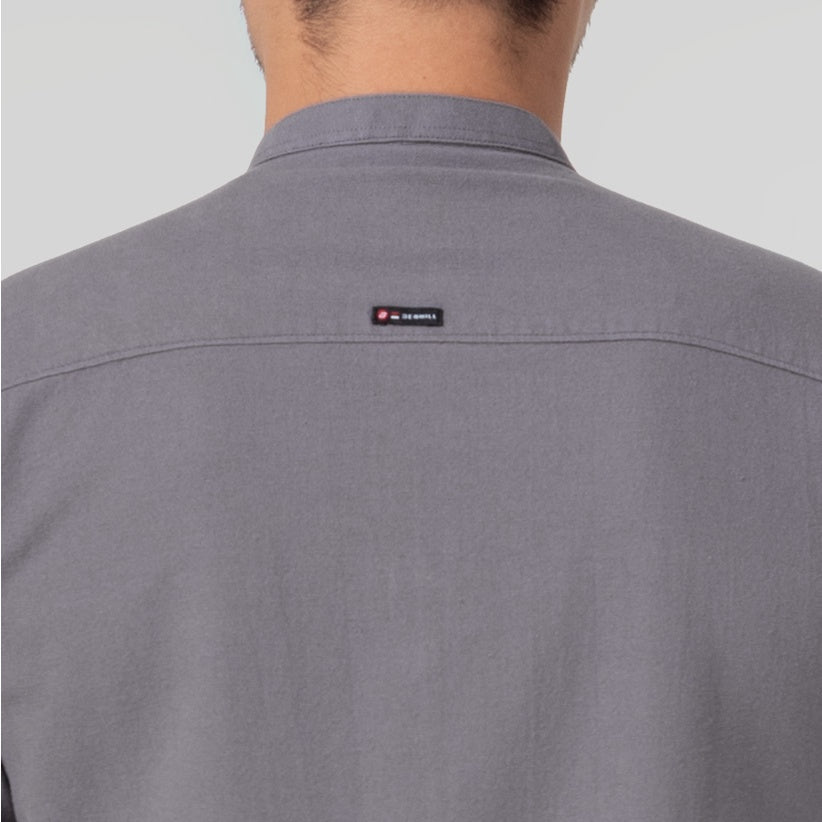 Benhill Kemeja Koko Pria Linen Lengan Pendek Grey Combination 50052-16610