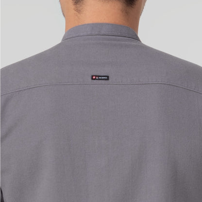 Benhill Kemeja Koko Pria Linen Lengan Pendek Grey Combination 50052-16610