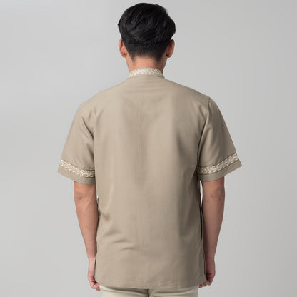 Benhill Taqwa Koko Bordir Pria Lengan Pendek Brown 2276-77-78-32708
