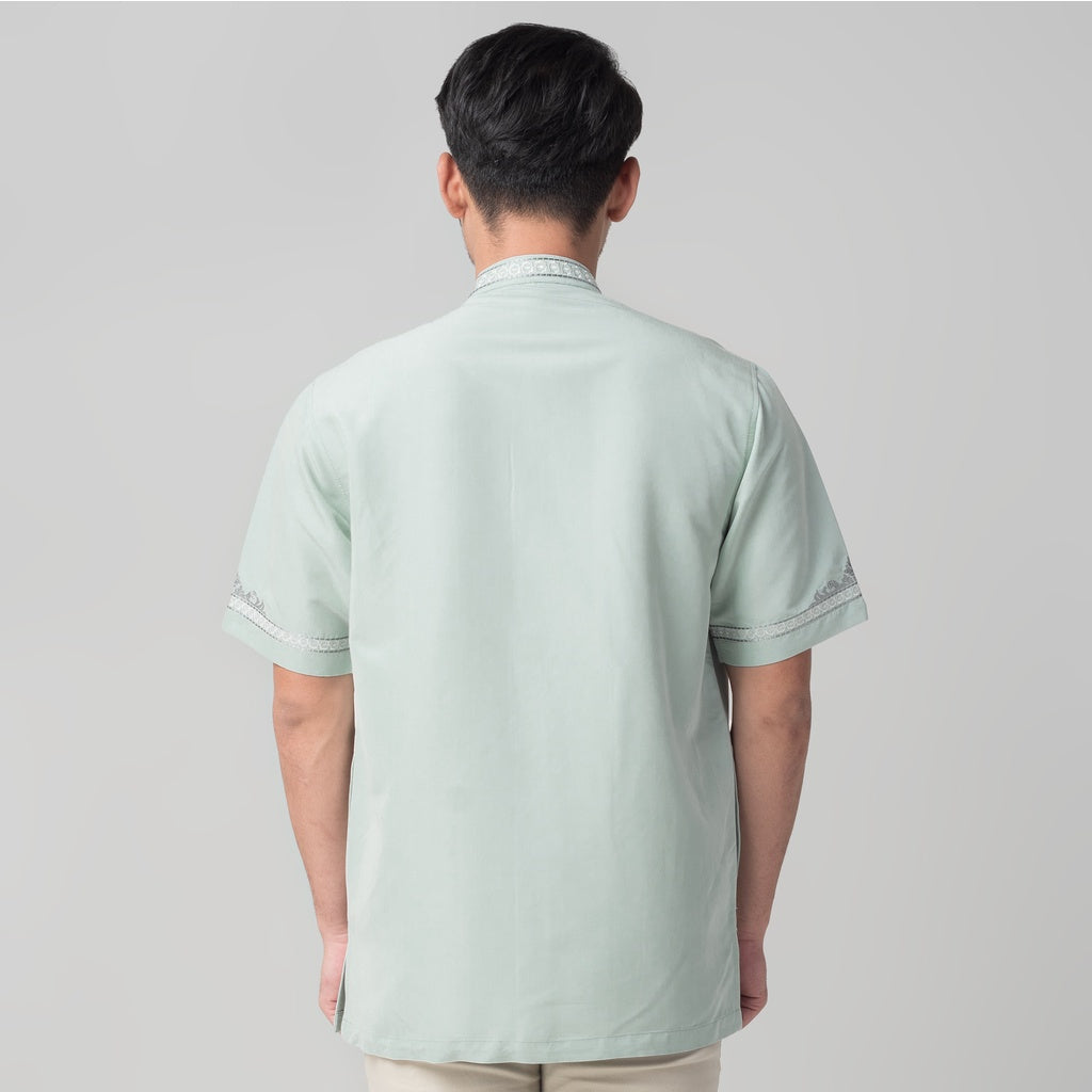 Benhill Taqwa Koko Bordir Pria Lengan Pendek Mint 2394-95-96-32708