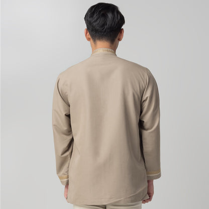 Benhill Taqwa Koko Bordir Pria Lengan Panjang Brown Grey 2273-74-75-32707