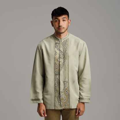 Benhill Taqwa Koko Bordir Pria Lengan Panjang Sage 2310-11-12-12707