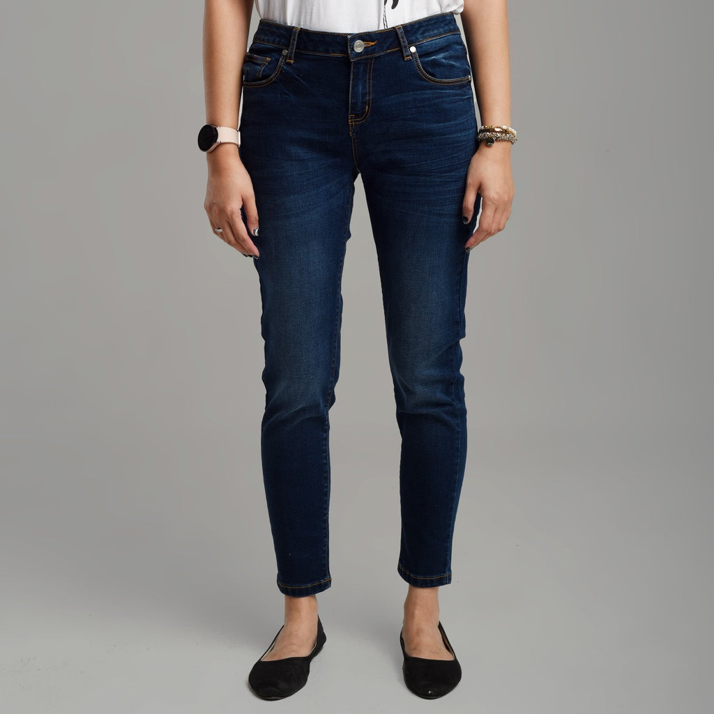 Benhill Celana Panjang Wanita Denim Skinny Dark Blue A109-A110-3230K