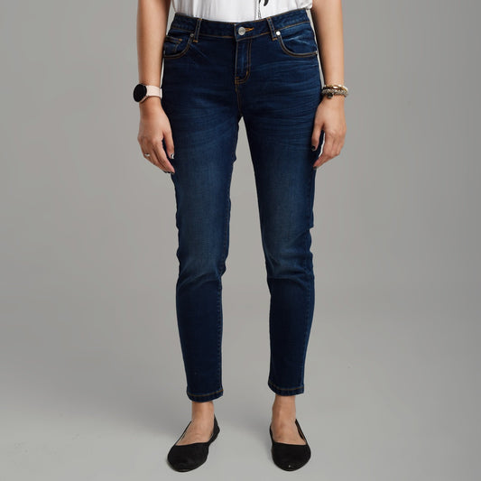 Benhill Celana Panjang Wanita Denim Skinny Dark Blue A109-A110-3230K