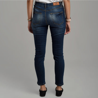 Benhill Celana Panjang Wanita Denim Skinny Dark Blue A121-A122-3230K