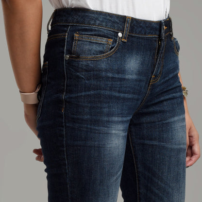 Benhill Celana Panjang Wanita Denim Skinny Dark Blue A115-32G0K