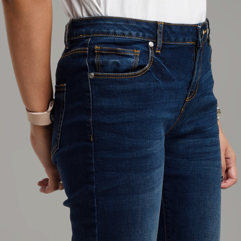 Benhill Celana Panjang Wanita Denim Skinny Dark Blue A109-A110-3230K