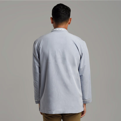 Benhill Taqwa Koko Bordir Pria Lengan Panjang Grey 2334-12607