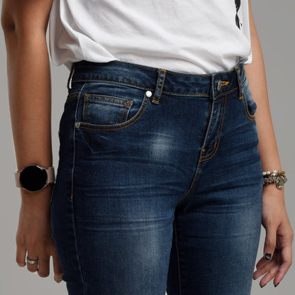 Benhill Celana Panjang Wanita Denim Skinny Dark Blue A121-A122-3230K