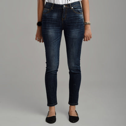 Benhill Celana Panjang Wanita Denim Skinny Dark Blue A115-32G0K