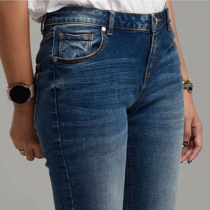 Benhill Celana Panjang Wanita Denim Skinny Medium Blue A113-A114-3230K