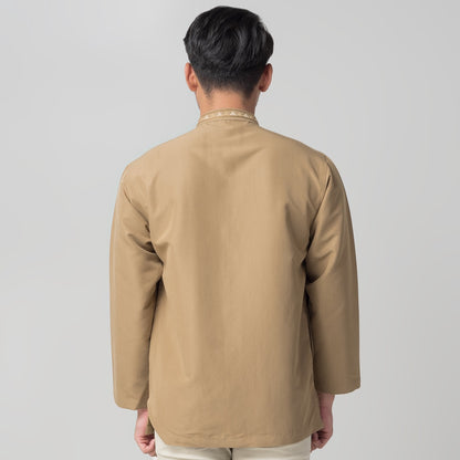 Benhill Taqwa Koko Bordir Pria Lengan Panjang Brown 2385-12507