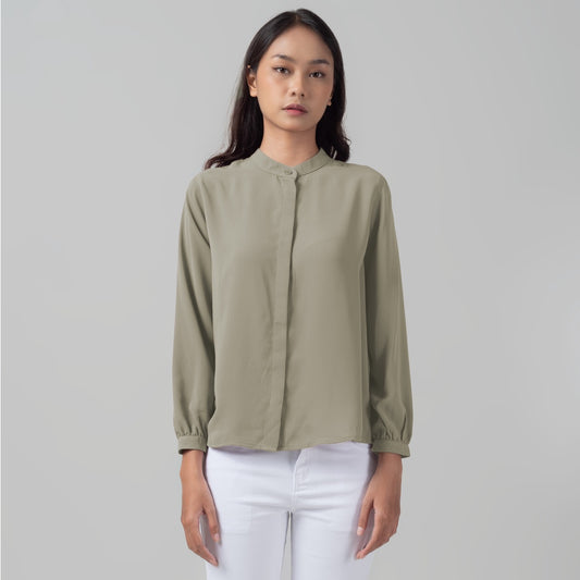 Benhill "Yena" Tops Kemeja Wanita Olive 922-29778