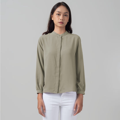 Benhill "Yena" Tops Kemeja Wanita Olive 922-29778