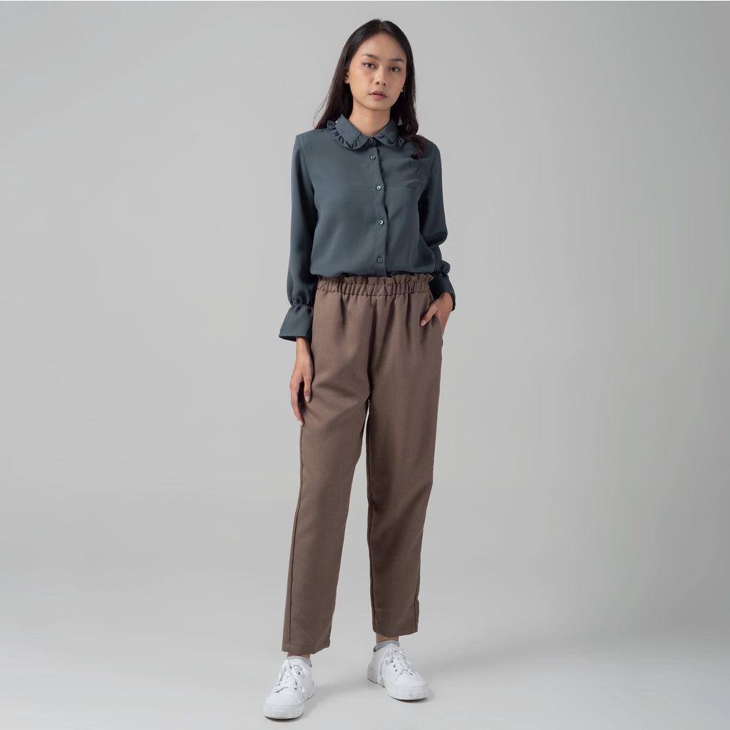 Benhill "Hyeon" Tops Kemeja Wanita Dark Grey 920-29688